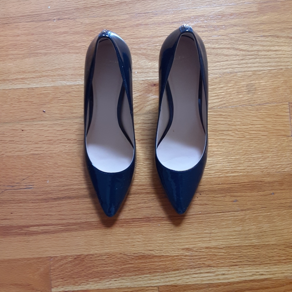 Cole Haan Prieta Pump ll Navy Patent Leather 10B